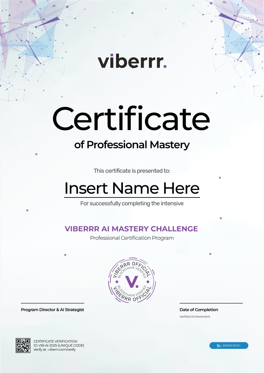 vertical certificate design